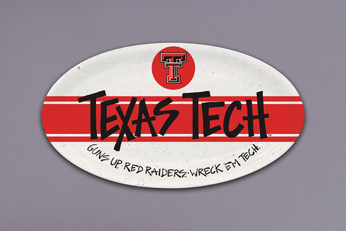 Texas Tech Oval Melamine Platter
