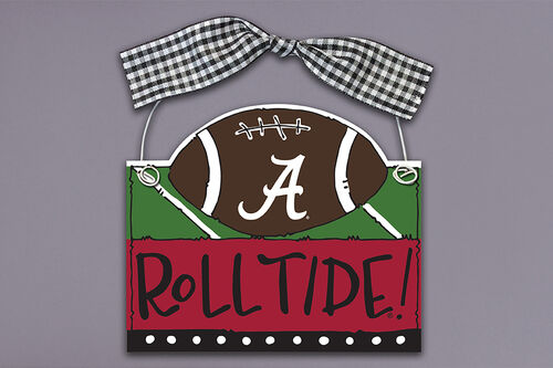 Alabama Football Wooden Ornament