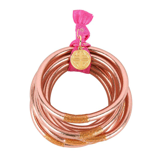 AWB Rose Gold All Weather BanglesĀ®, set of 9