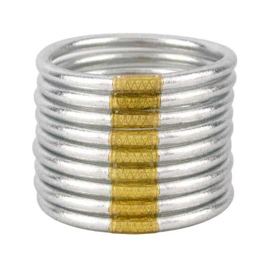 Silver All Weather BanglesĀ®, set of 9