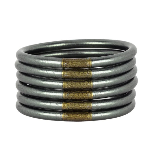 Graphite AWB All Weather Bangles®, set of 6