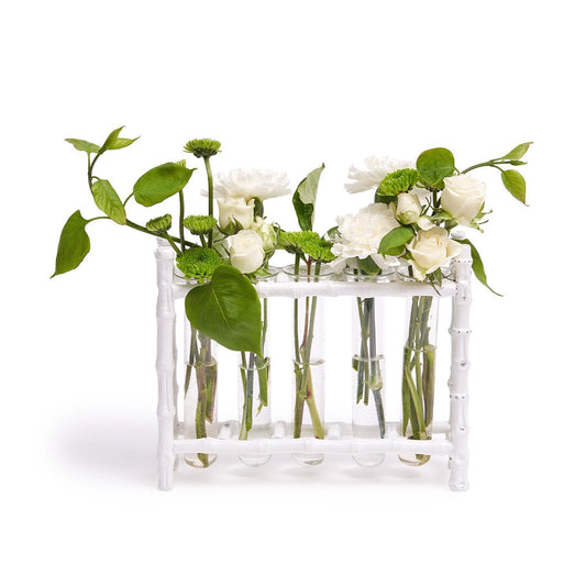 White Natural Bamboo Vase