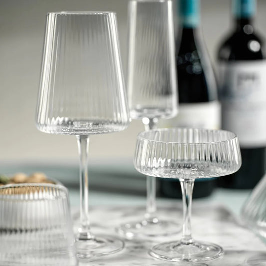 Fluted Textured Martini Glass