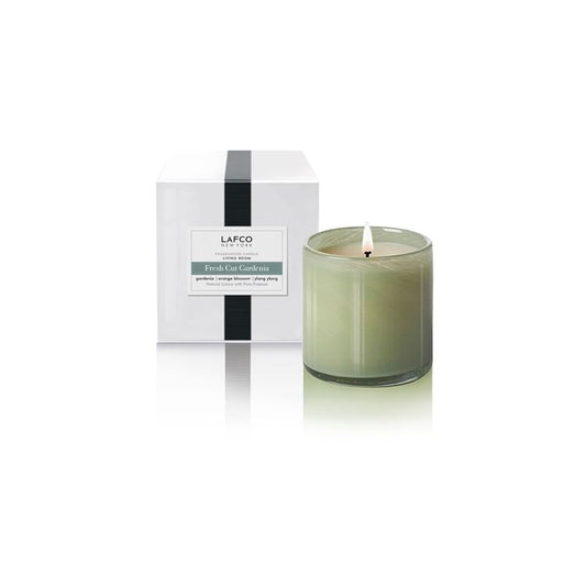 LAFCO Fresh Cut Gardenia Signature Candle - Living Room 15.5 oz