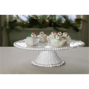 VIDA Alegria Pedestal Cake Plate/ Chip and Dip Bowl