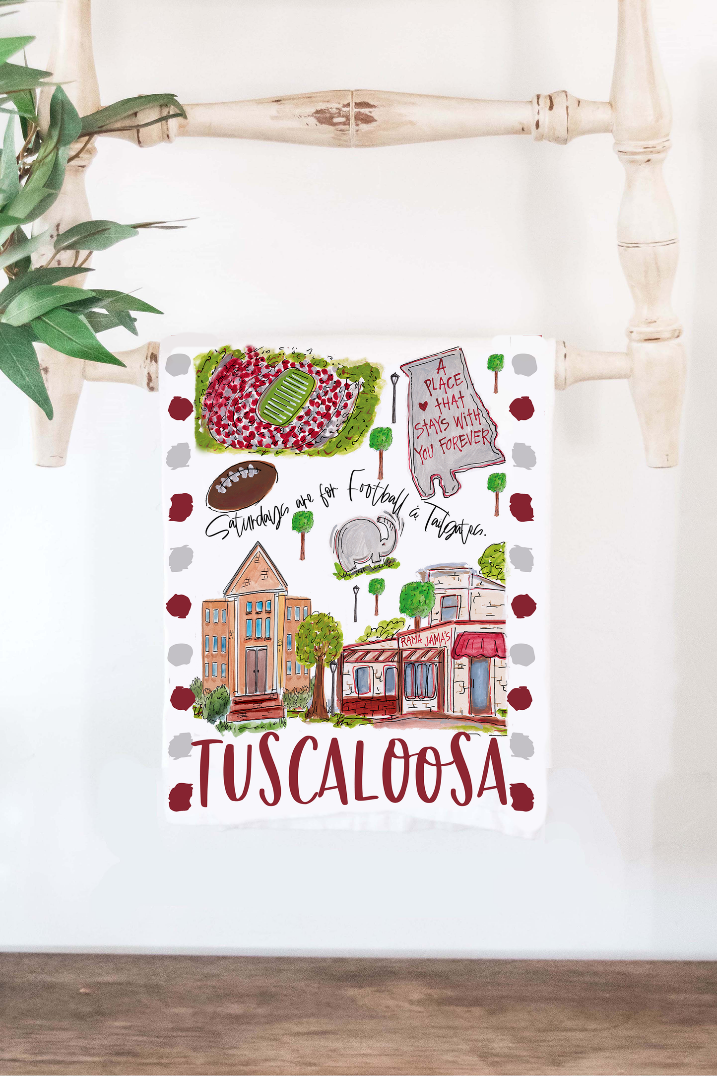 Tuscaloosa Tea Towel