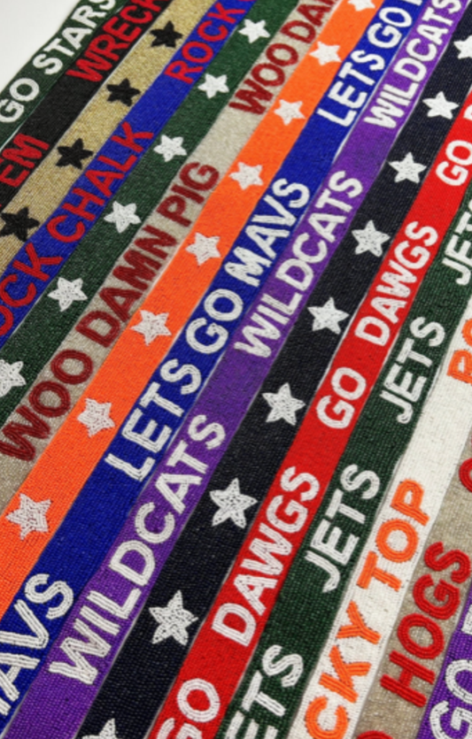 Beaded Purse Straps- Gig Em Aggies