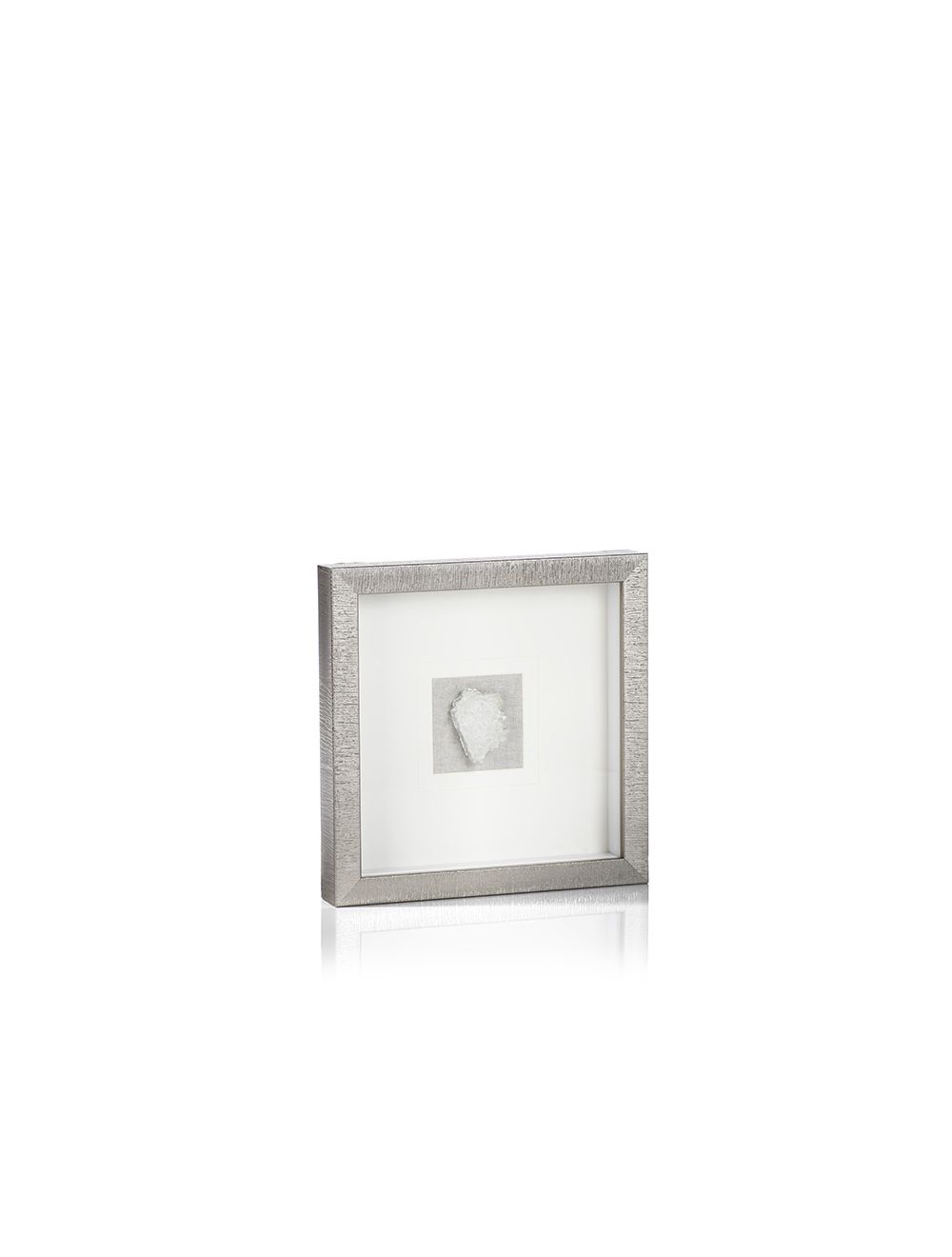 Silver Framed Crystal 12x12x1.5