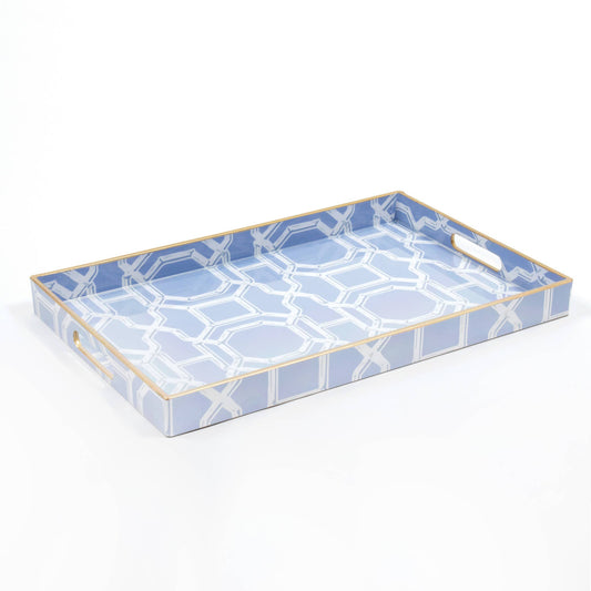 Bamboo Trellis Rectangular Tray