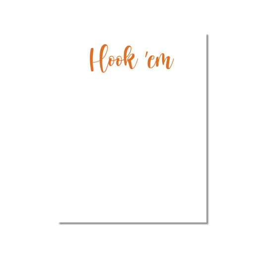 Collegiate Spirit Notepads: Hook Em - UT