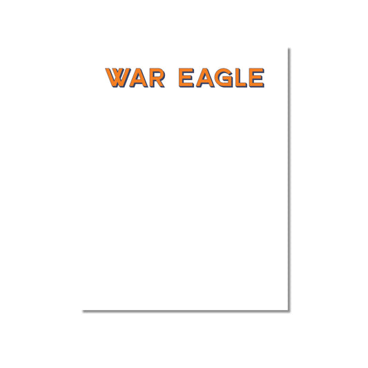 Collegiate Spirit Notepads: War Eagle - Auburn