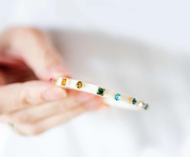 City Girl Jewel Hoop- Rainbow